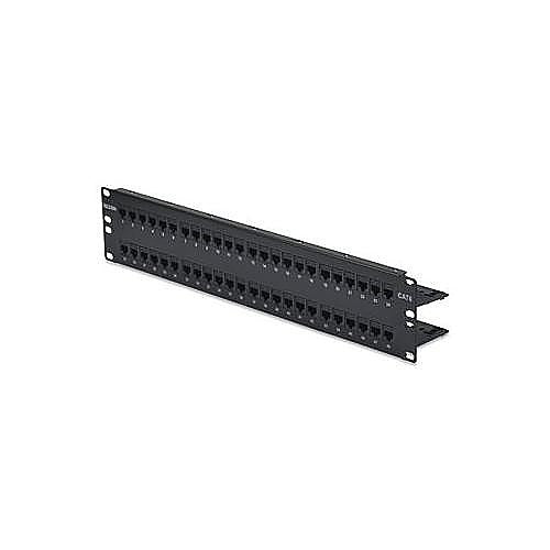 Belden DC6PPF2U48BK CAT6 DataConnect Patch Panel, UTP, Flat, 48-Port, 2U