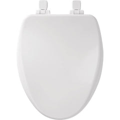 Bemis EM30TM000 Elongated Wood Toilet Seat in White