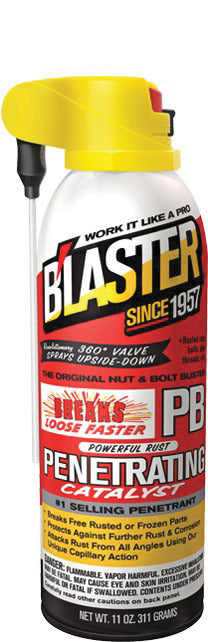 B'laster 16-PB-DS Penetrating Catalyst 11 oz Aerosol Can with ProStraw