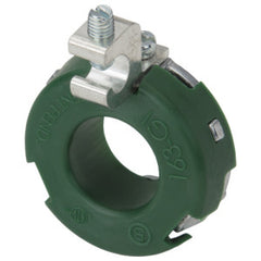 Bridgeport Fittings 163-GI Insulated Grounding Locknut w/ 14-4 Lug Zinc Die Cast 1 in.