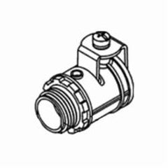 Bridgeport Fittings 572-DC2 Strap Connector Zinc Die-Cast Ball Burnished/Mirror Smooth Finish U Shape 1-Conductor 3/4 in Size