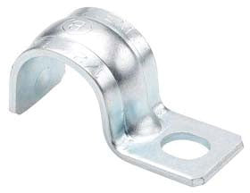 Bridgeport Fittings 901-S 1-Hole Rigid/IMC Conduit Strap Zinc Plated Steel 1/2 in.