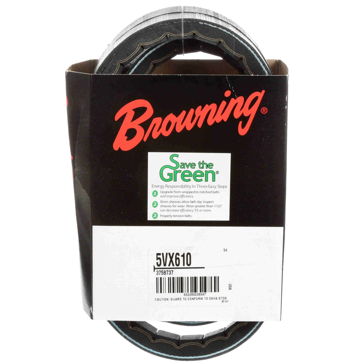 BROWNING 5VX610 V-BELTS & PULLEYS