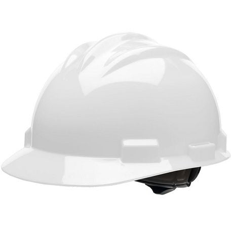 Bullard 164808131 Standard Cap Style Hard Hat, 4 Point Ratchet Suspension, White