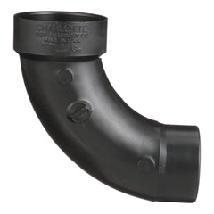 Charlotte Pipe 003090600 1-1/2 1/4 Bend - 90 Deg - Elbow (Long Sweep Street) - Hub x Hub - ABS DWV