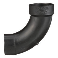 Charlotte Pipe 003090600 1-1/2 1/4 Bend - 90 Deg - Elbow (Long Sweep Street) - Hub x Hub - ABS DWV