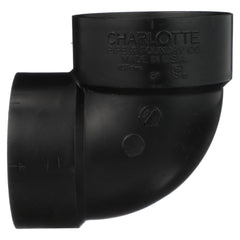 Charlotte Pipe 02906 3 1/4 Bend - 90 Deg - Elbow (Vent) - Hub x Hub - ABS DWV