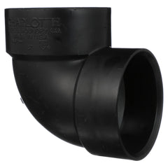 Charlotte Pipe 02906 3 1/4 Bend - 90 Deg - Elbow (Vent) - Hub x Hub - ABS DWV