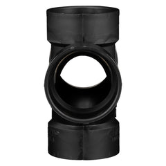 Charlotte Pipe 02966 3 Sanitary Tee (Double) - Hub x Hub x Hub x Hub - ABS DWV