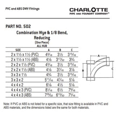 CHARLOTTE PIPE 03021 PIPE FITTINGS