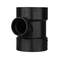 Charlotte Pipe 02938 4x4x2 Sanitary Tee (Reducing) - Hub x Hub x Hub - ABS DWV