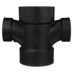 Charlotte Pipe 02970 3x3x2x2 Sanitary Tee - Hub x Hub x Hub x Hub - ABS DWV