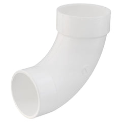 Charlotte Pipe 03389 4 1/4 Bend - 90 Deg - Elbow (Long Sweep Street) - Hub x Hub - PVC DWV