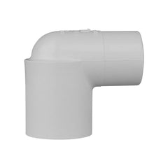 Charlotte Pipe PVC023040800 Plastic Elbow 90 Degree, 1 inch x 1 inch, PVC, Spigot x Socket, Schedule 40