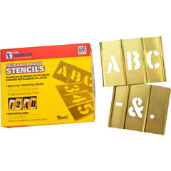 C.H. Hanson 10033 Stencil Kit - 33 Pieces, 3 in Character Size