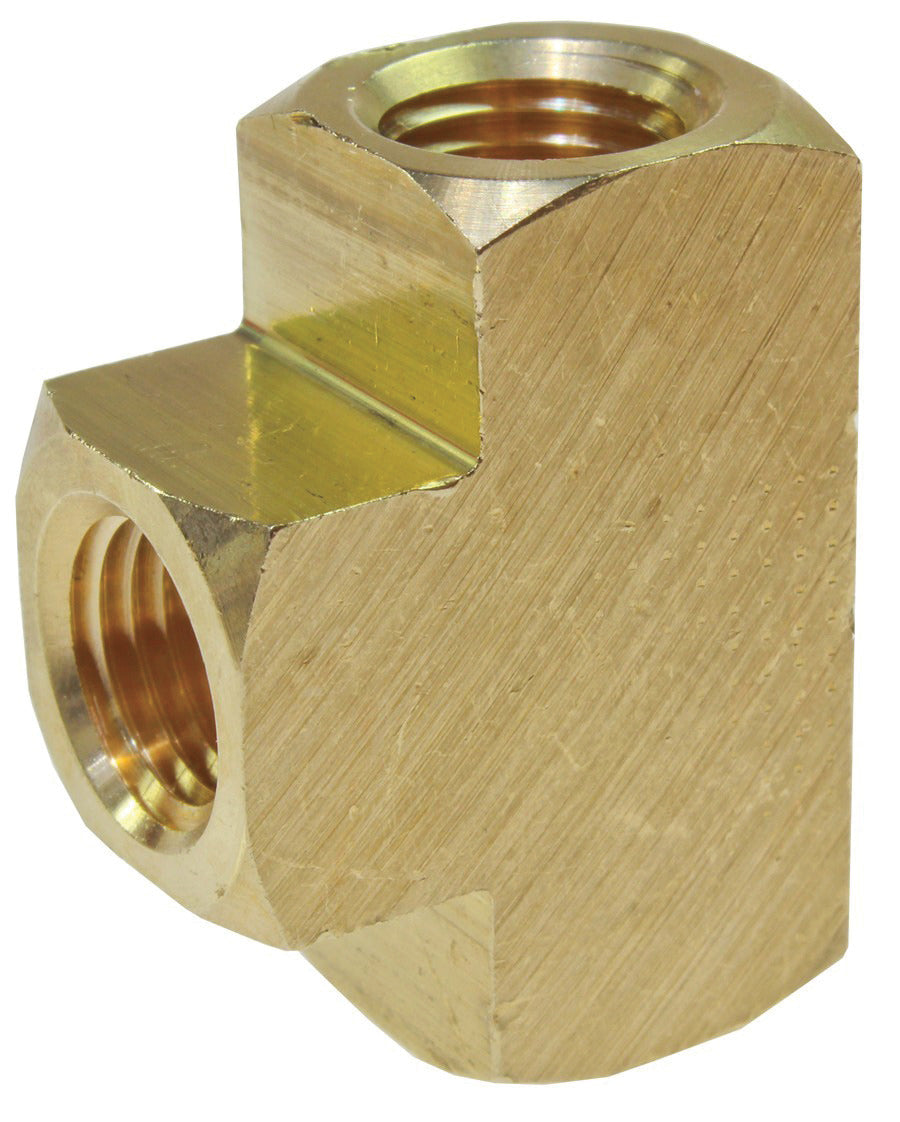 Coilhose Pneumatics T004DL Tee 1/4 FPT Brass Pipe Fitting