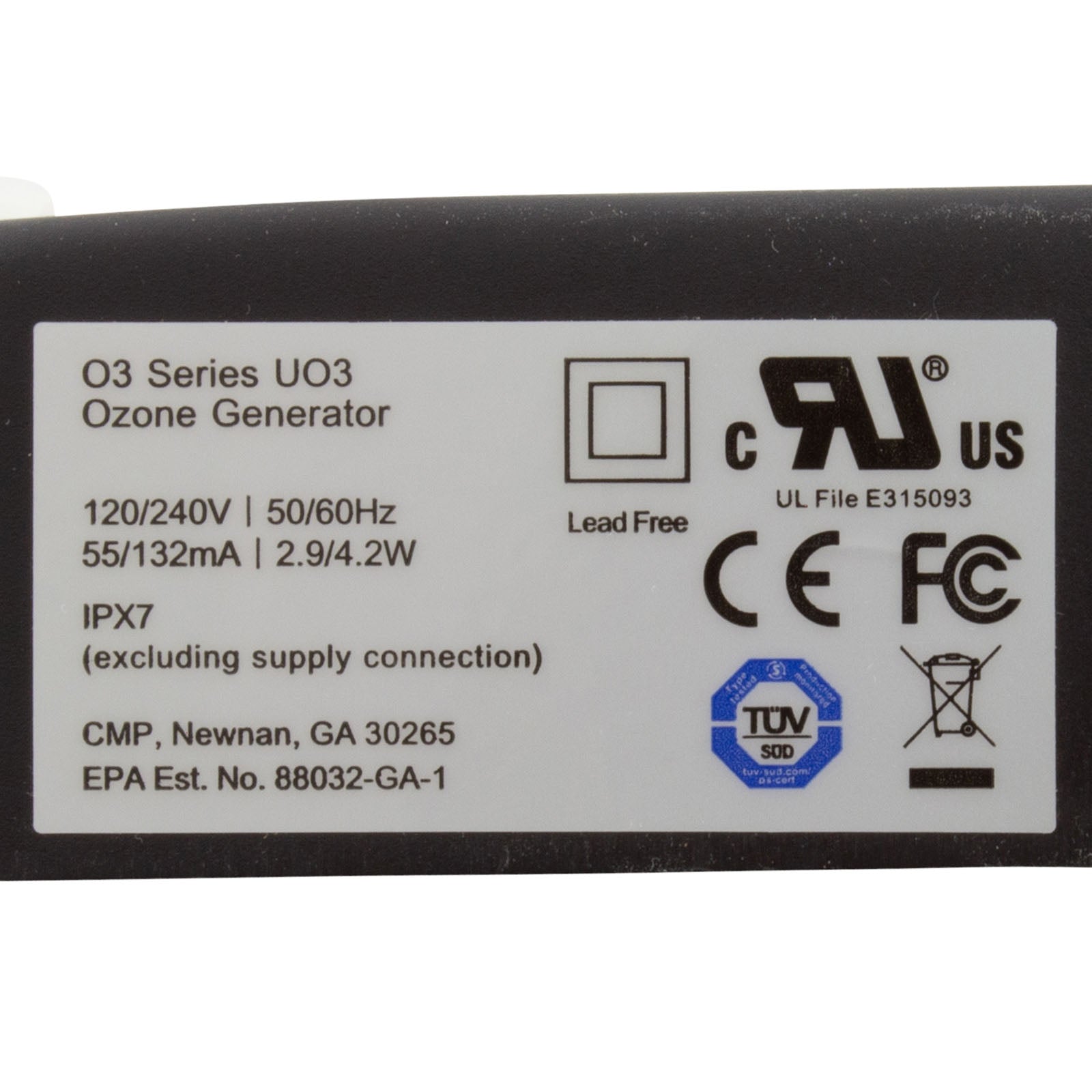 DEL OZONE Del Ozone 51002-002-101 Ozonator 115v/230v 1/8 x 1/4 CV