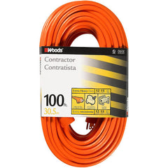 Southwire 530 100ft 12/3 SJTW Extension Cord - Orange