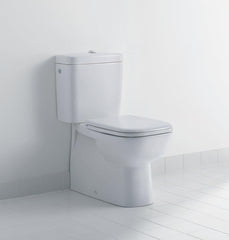 Duravit 0067390000 D-Code Elongated Closed Front Toilet Seat with Cover in White