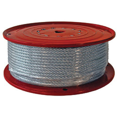 Duro Dyne 30202 Wire Rope, 3/32 in, 500 ft L, 150 lb, Steel