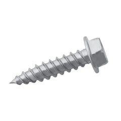 Duro Dyne 14324 Self-Piercing Screw #8 1 in OAL Hex Head Slotted Drive