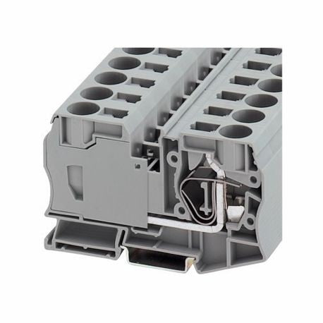 EATON XBUT6GN IEC-XB Terminal Block, 26 to 8 AWG Wire