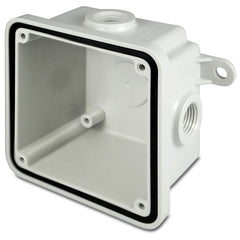 Federal Signal WB-NM Weatherproof Box, Thermoplastic, 3 Knockouts, 4-3/8 in H x 4-3/8 in W x 2-7/16 in D