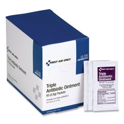 First Aid Only 12-700 Triple Antibiotic Ointment 60 box