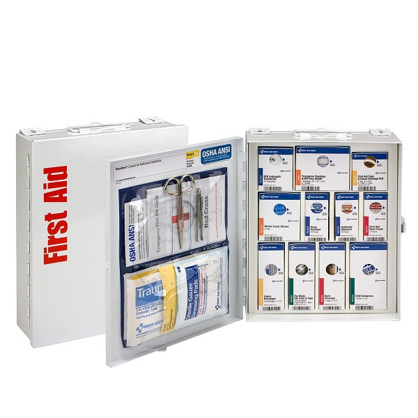 First Aid Only 90578 Medium Metal SmartCompliance Cabinet ANSI A