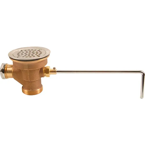 Fisher Manufacturing 22438 Waste, Twist, Brass, W/SS Valve