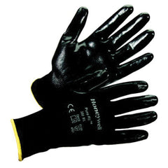 Honeywell Safety 380-L General Purpose Gloves, L, Nitrile/Polyurethane Palm, Nylon, Black/Gray, 380-L