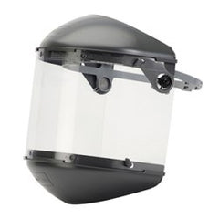 HONEYWELL FM400DCCL Dual Crown High Performance Faceshields, F400 4 Crown with 6750CL Clear Window & Chin Guard Complete, 3C Ratchet Headgear