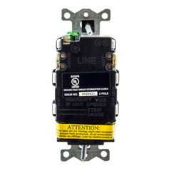Hubbell Wiring Device-Kellems GFRST20W GFCI Receptacle 1-Phase Auto Grounding Duplex Heavy Duty Self-Test 125 VAC