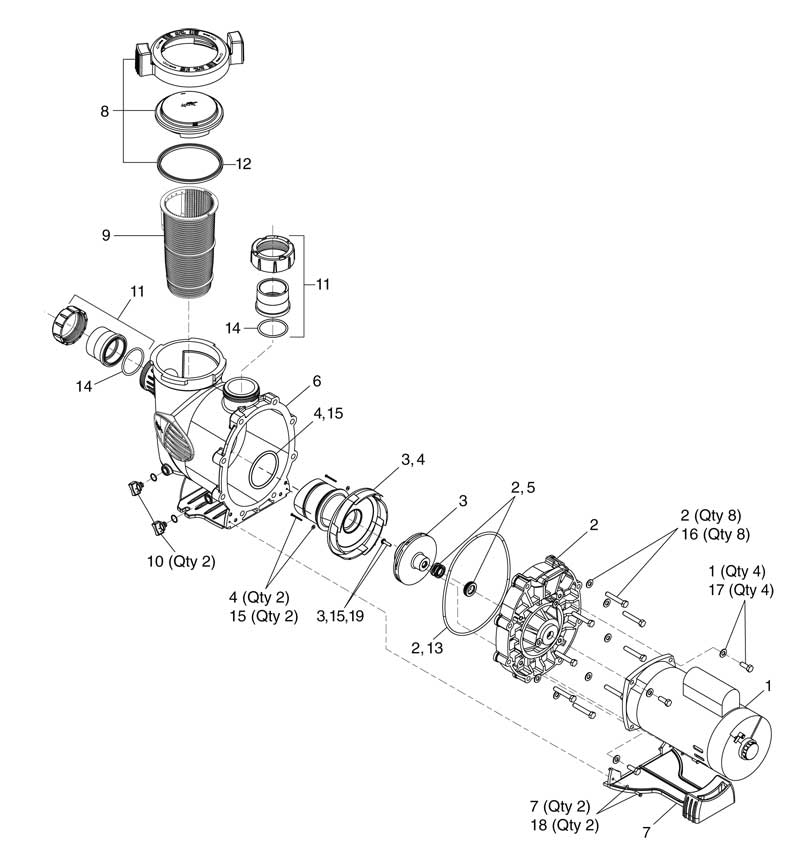 Jandy R0449100 Pro Series Lid Seal & O-Ring