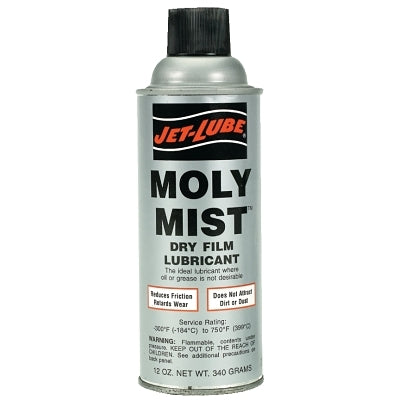 Jet-Lube 16041 Moly-Mist Dry Film Lubricant 12 oz Aerosol Can