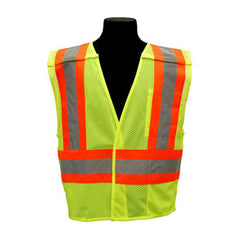 Kishigo 1174XL XL Lime Contrasting Mesh Breakaway Vest