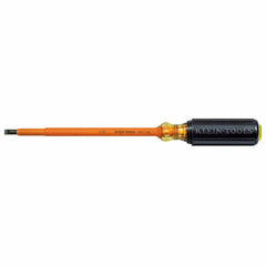 Klein 605-7-INS Insulated 1/4-Inch Cabinet Tip Screwdriver, 7-Inch