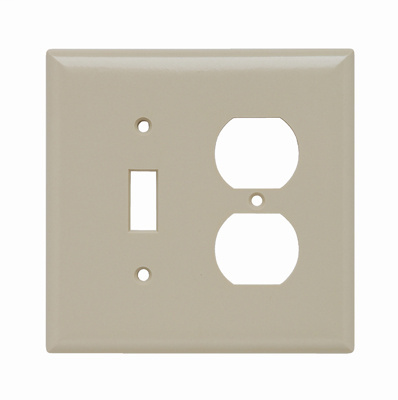 Legrand SPJ18-I Pass & Seymour 2-Gang 1-Toggle 1-Duplex Combination Wallplate