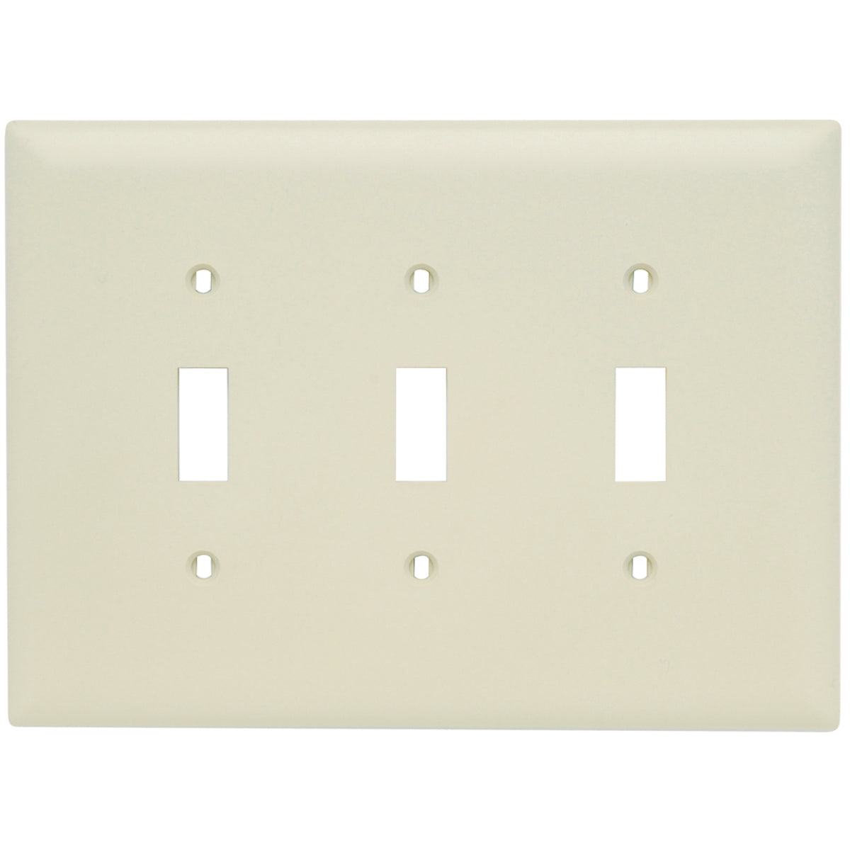 Legrand TPJ3-I Pass & Seymour TPJ3-I 3Gang Wall Plate Toggle Switch Nylon Jumbo Ivory