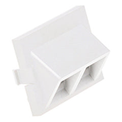 Leviton 41294-2QW 2-Port Angled MOS QuickPort Adapter 1.5 Units High Replacement MPN