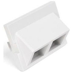 Leviton 41294-2QW 2-Port Angled MOS QuickPort Adapter 1.5 Units High Replacement MPN