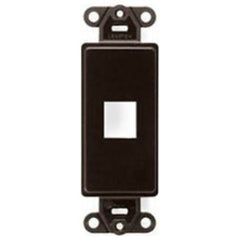 Leviton 41641-B Quickport Decora Insert, 1-Port, Brown