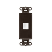 Leviton 41641-B Quickport Decora Insert, 1-Port, Brown