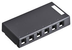 Leviton 41089-6EP QuickPort 6-Socket Surface Mounting Box