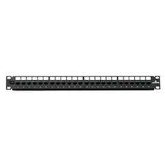 Leviton 6910G-U24 Cat6A Flat QuickPort Patch Panel, 24-Port, 1RU