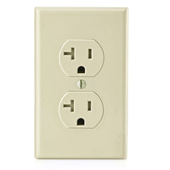 Leviton T5820-I Duplex Receptacle 125 Volt 20 Amp 2-Pole 3-Wire NEMA 5-20R