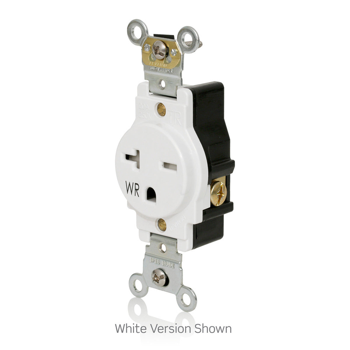 Leviton W5461-T0W Single Receptacle Outlet 20 Amp 250 Volt NEMA 6-20R