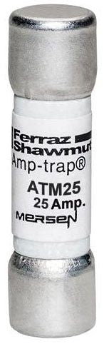 Mersen ATM25 Midget Fast Acting Fuse 25 Amps 600V