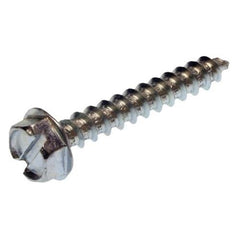 Metallics JDS168 Metallics JDS168 Zinc Chromate Steel Slotted Drive Indented Hex Washer Head Self-Piercing Drilling Sheet Metal Screw #10 x 1-1/2-Inch