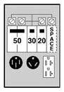 Midwest Electric U075CTL010 Recreational Vehicle Equipment Power Outlet 120/240 VAC 100 A